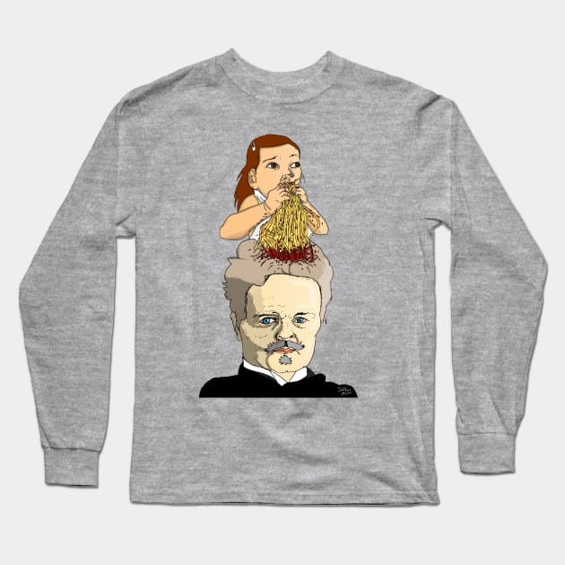 Dinner with Strindberg Long Sleeve T-Shirt by Johanmalm